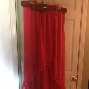 Nice coral summer skirt